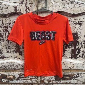 Nike Kids' Red BEAST Graphic T-Shirt Sz 5